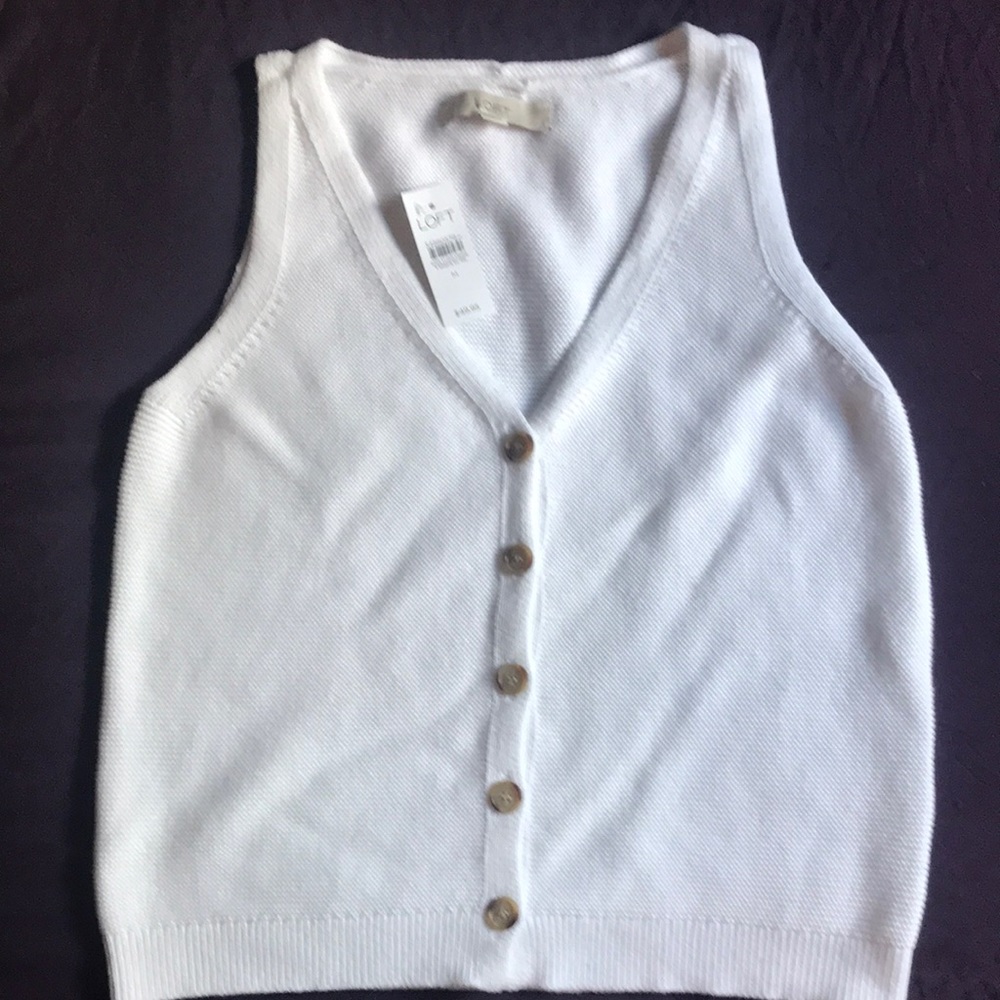 Button down sweater vest